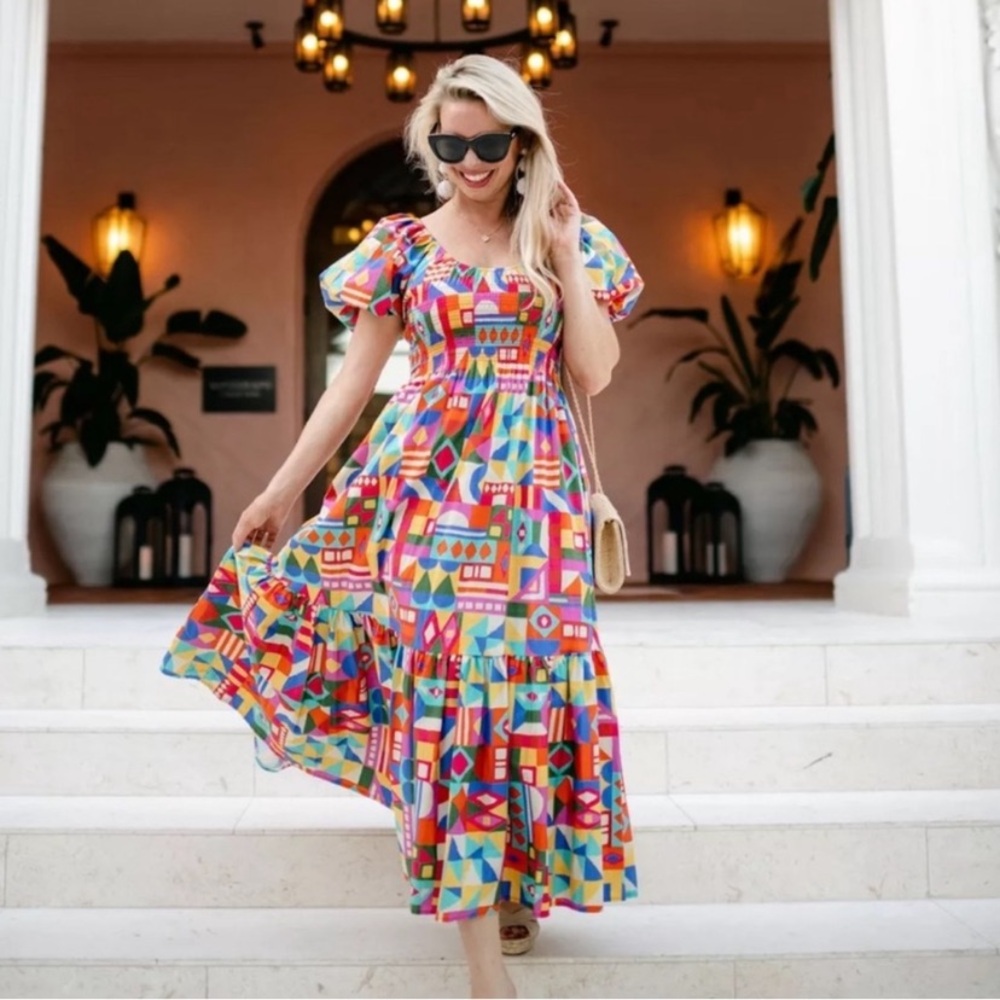 Show-Stopper!  Colorful Antonio Melani dress medium (looks good on anyone!)